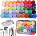 SOCNITC 45 Colors Needle Felting Kits by SOCNITC
