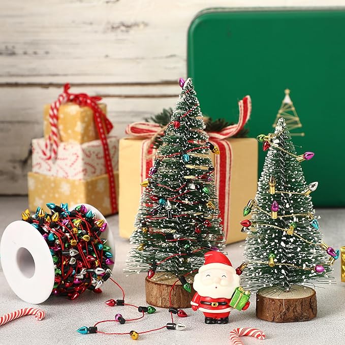 Jansun 32.8 Feet Dollhouse Fake Lights String, Miniatures Dollhouse Christmas - Image 4