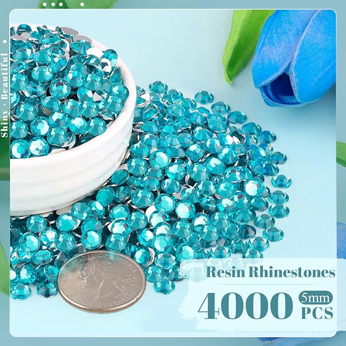 4000PCS 5mm Resin Rhinestones Bulk - Image 2