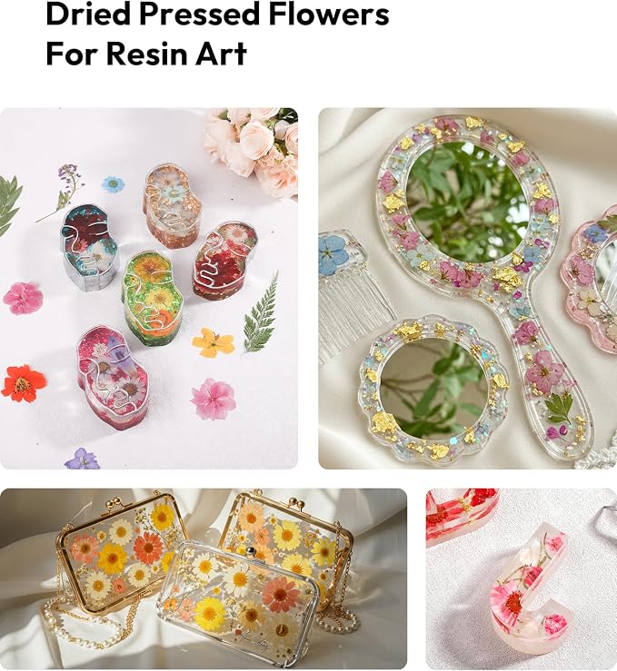 Dried Flowers, Resiners 100Pcs Pressed Flowers - Image 7