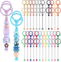 Tondiamo 24 Pcs Beadable Keychain Bars Bulk Beads by Tondiamo