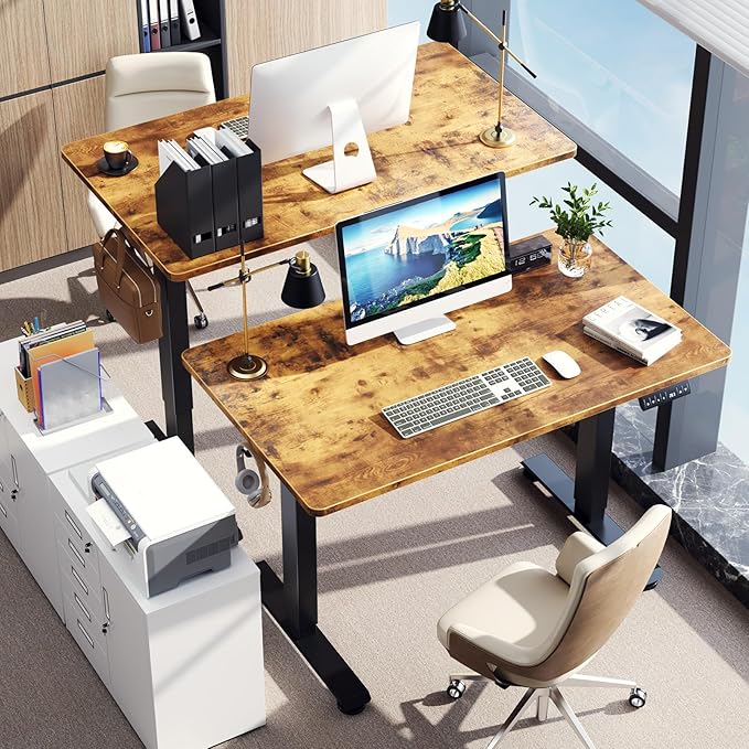 Veken 47.2 Inch Large Electric Standing Desk, Gaming Table, Suit students - Image 2