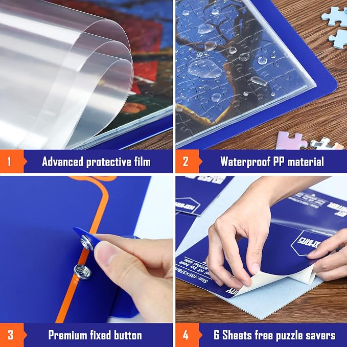 HXMARS Puzzle Storage Folder for 1000-Pieces: Large Capacity Jigsaw Puzzles - Image 3