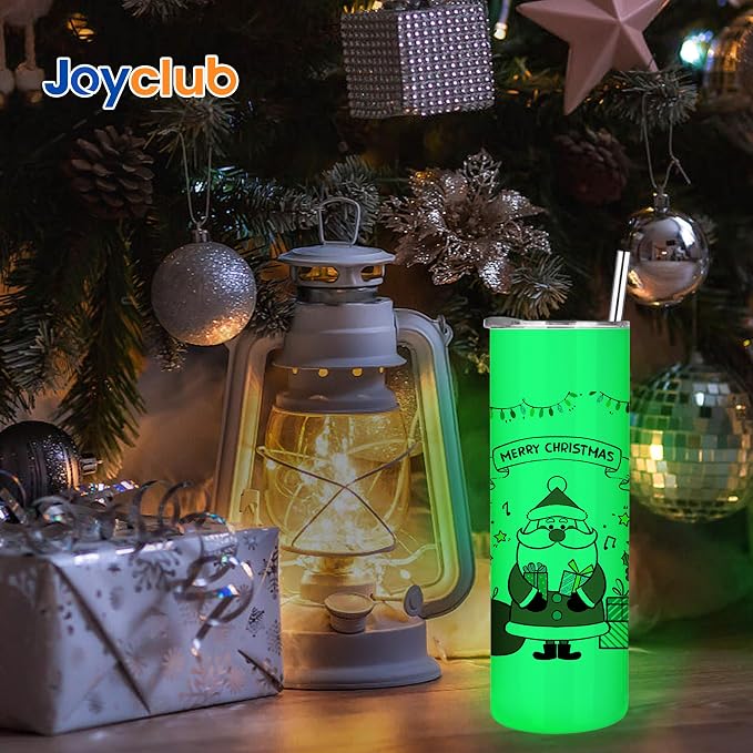 Joyclub 8 Pack Sublimation Tumblers Glow in the Dark 20 oz Bulk Blank Tumblers - Image 5