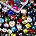 460 Pieces Sew on Rhinestones Glass Sewing Claw Gemstones and Crystals Metal by Canlierr