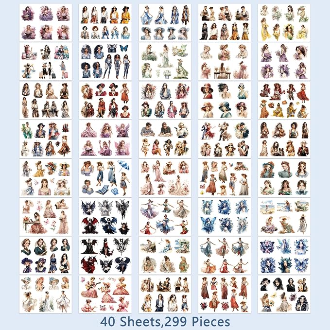 People Stickers Book for Adults - Image 8
