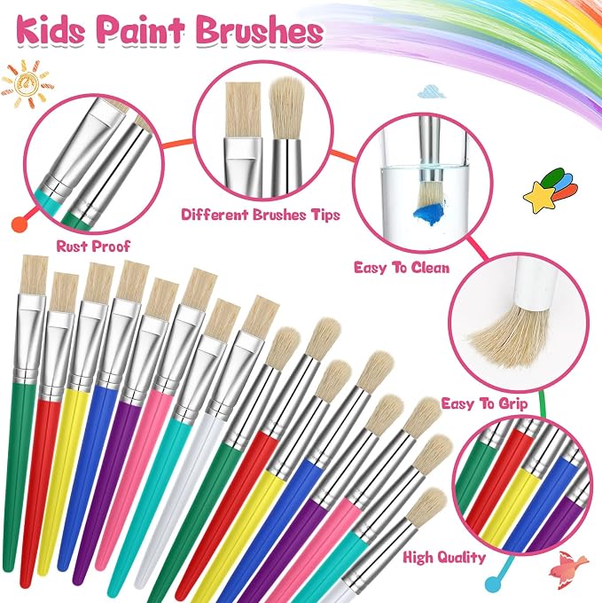 Sherr 64 Pcs Paint Brushes Sets - Image 3