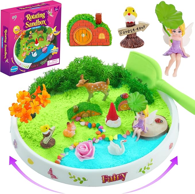 Carolart Spinning Fairy Garden Sensory Bin by Carolart