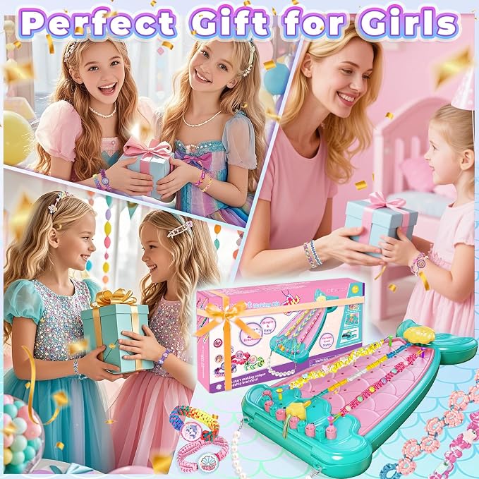 Euclidean Cube 2-in-1 Friendship Bracelet Making Kit, Arts and Crafts - Image 9