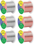 Mandala Crafts 14 GA Copper Silver Tone Combo Anodized Aluminum Craft Wire | by MandalaCrafts