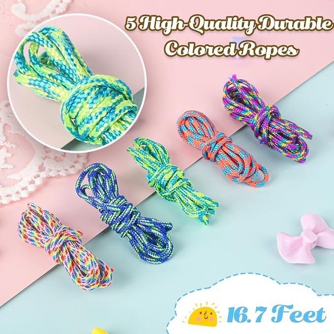 Ecoofor 487 PCS Beaded Keychain Making Kit, Acrylic Letter Beads - Image 2