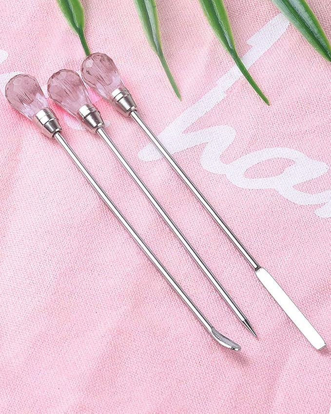 MSDADA 11 Pcs Silicone Resin Mold Tools Set Stirring Needle Spoon Tool Tweezers - Image 3