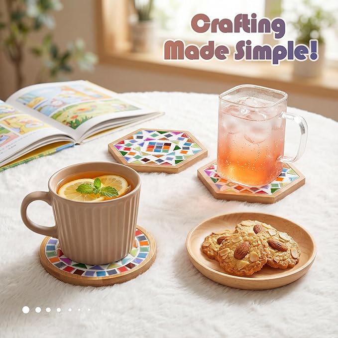 Nuyoach DIY Mosaic Coaster Kits - Image 4