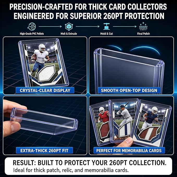 DEDC 50 Top Loader Thick Card Load Holder Storage - Image 3