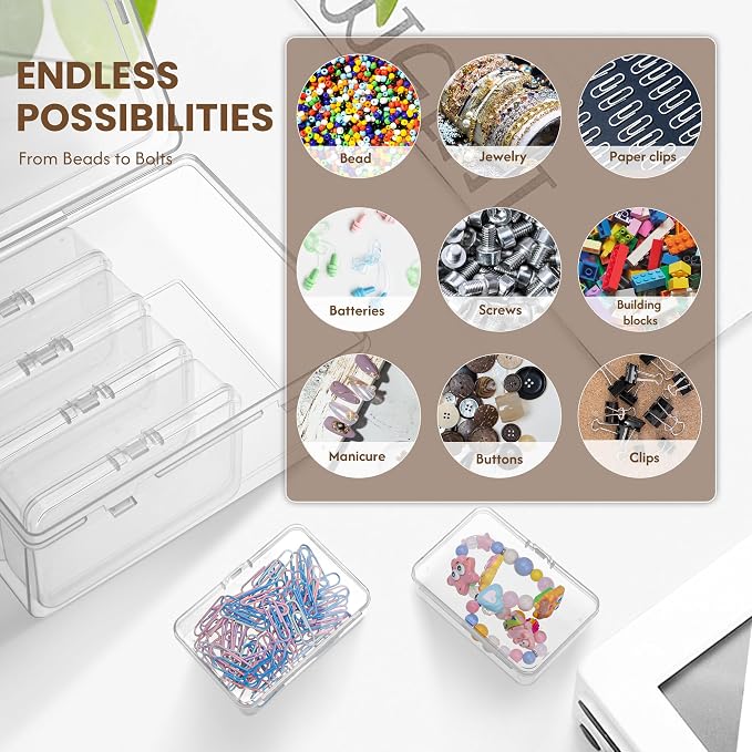 zoeynex 6-Pack Large Clear Plastic Storage Boxes - Image 3