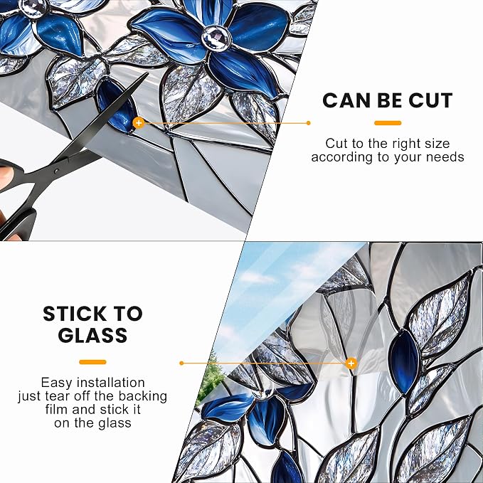Stained Glass Window Privacy Film Static Cling - Image 6