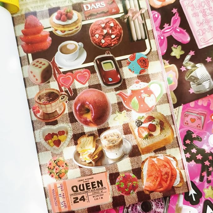 PRSTINCOL Vintage Sweetheart 2 in 1 Sticker Book Set, Includes Vintage and - Image 8