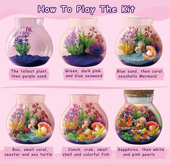 Mermaid Terrarium Kit for Kids - Image 3