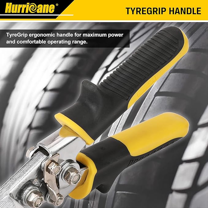 HURRICANE 6-Inch Straight Jaw Sheet Metal Hand Seamer, Bender Tool for Flattening and Bending, Pliers With Ergonomic TyreGrip Handle