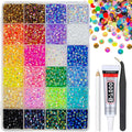qiipii Resin Rhinestones Flatback Stones Jelly Gems Diamonds 24 Color 3800pcs by qiipii