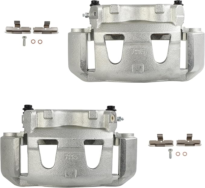 SCITOO 18B4615 18B4614 Front Left & Right Disc Brake Calipers Assembly w/Bracket For Ford