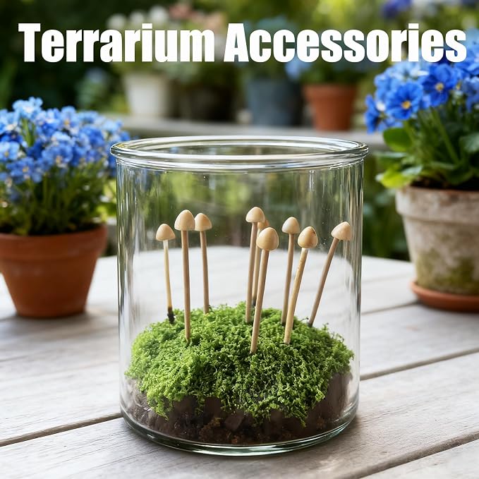 16-Pack Mini Mushrooms for Crafts - Image 4