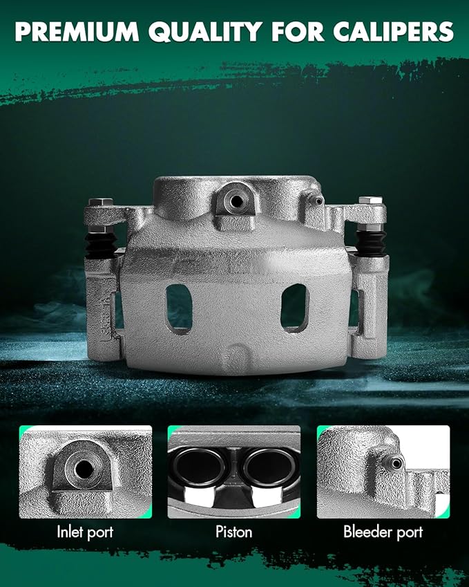 SCITOO Front Left+Right Brake Calipers With Bracket 18B4918A 18B4919A Compatible For Cadillac 2008-2019 For Chevrolet 2008-2019 For GMC 2008-2019