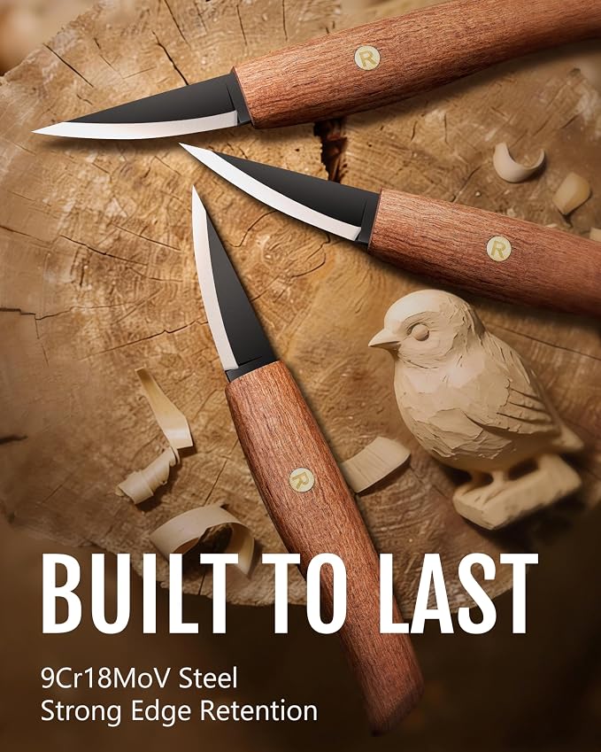 RAVS Wood Carving Sloyd Knife - Image 6