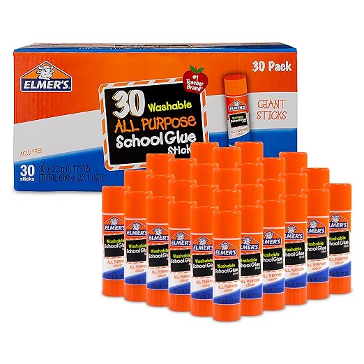 Elmer's All Purpose School Glue Sticks, 22 Grams, Arts & Crafts, #1 Teacher by Unknown