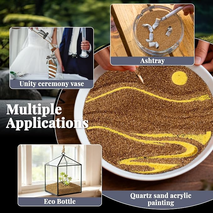 RAINFLOW 15 OZ Fine Brown Sand for Crafts - Image 5