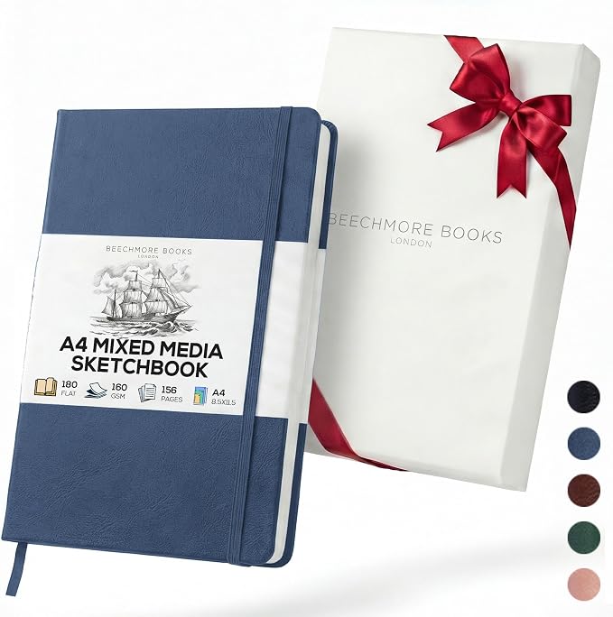 Beechmore Books A4 Mixed Media Sketchbook by BeechmoreBooks