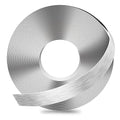 GSCIT Club Silver Edge Banding, 3/4 Inch x 25ft Aluminum Brushed Edge Banding PVC Edge Trim for Cabinet Repair Furniture