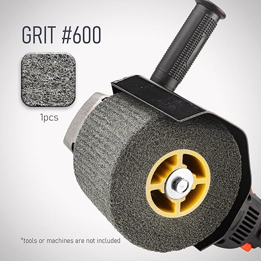 120x100mm Non-Woven Abrasive Flap Wire Drawing Polishing Burnishing Wheel for The Surface Treatment of Metal Products (600 GRIT)