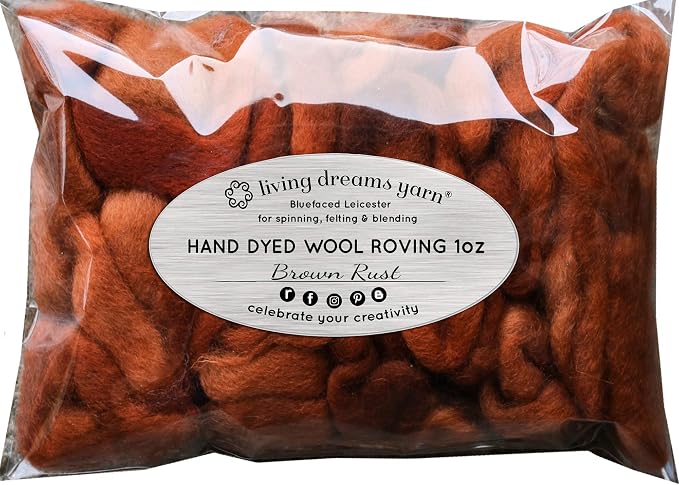 Wool Roving Hand Dyed. Super Soft BFL Combed Top Pre-Drafted - Image 2