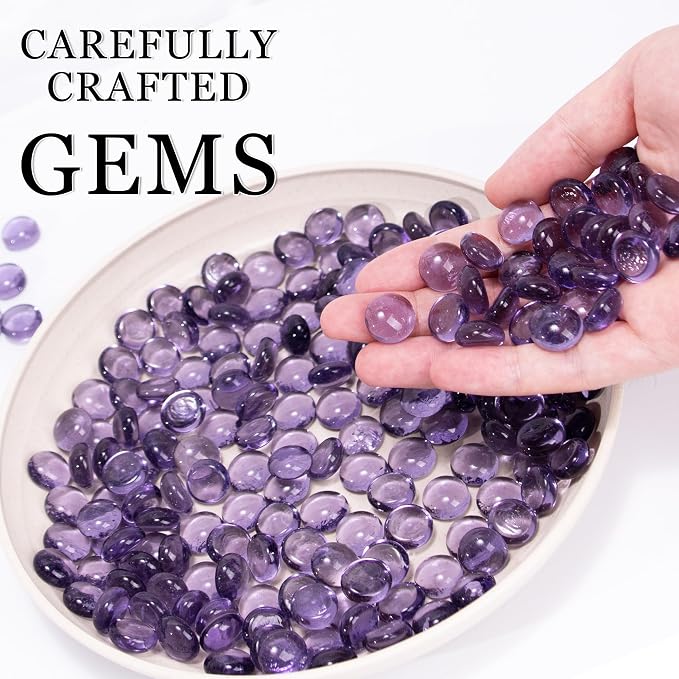 Meschett 50PCS Mini Glass Gems - Image 2