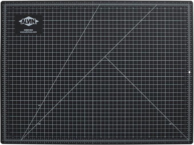 ALVIN GBM Self-Healing Cutting Mat 18 x 24 inch | Double-Sided Green/Black | - Image 2