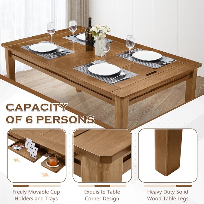 Haddockway 63" ×39“ Board Game Table - Image 3