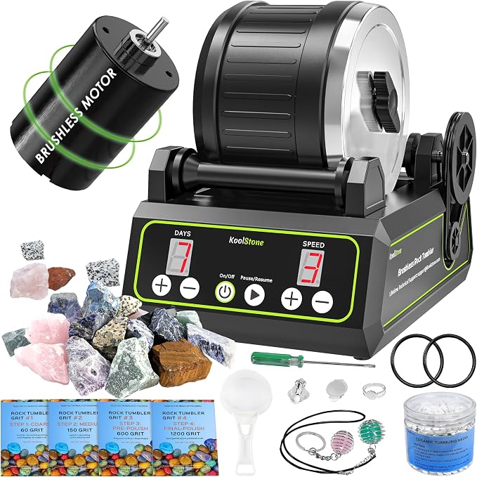 C1 Pro Brushless Rock Tumbler Kit by KoolStone
