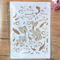 TIAMECH A4 Reusable Double Fish Stencil by TIAMECH