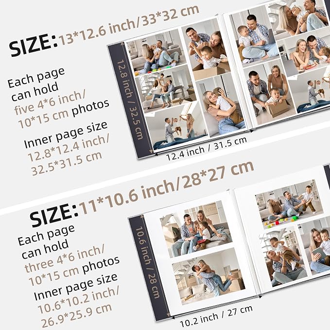 Vienrose Photo Album Self Adhesive 4x6 5x7 3x5 8x10 10x12 Scrapbook Album DIY - Image 3