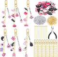 CraftyDream 558 Pcs Pink Halloween Charms by CraftyDream