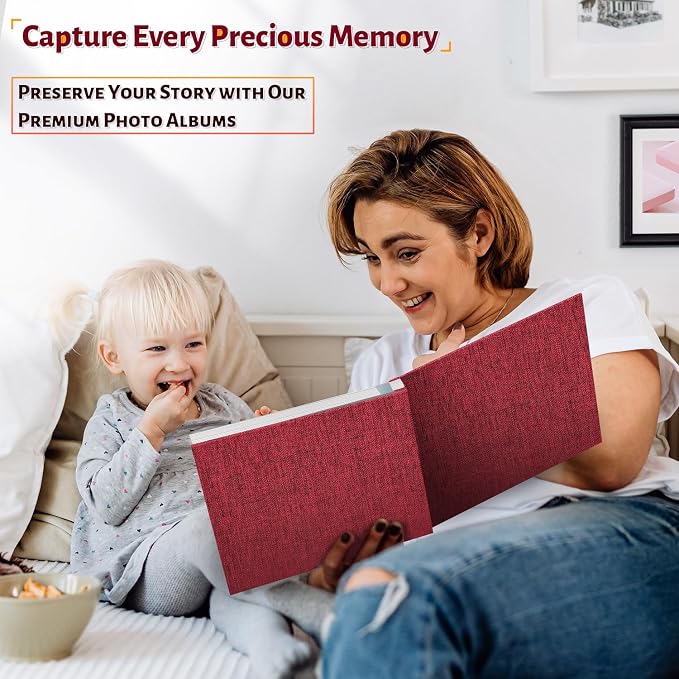 Artfeel Photo Album Self Adhesive Scrapbook, 60 Pages Large Photo Book - Image 6