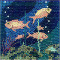 Mosaic Art Kit Square 7inch 20cm Fish 3 by ALEA+Mosaic