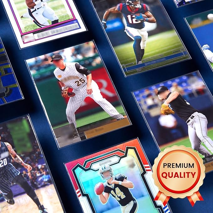 1200ct Clear Card Sleeves for Trading Cards, Baseball Sports Soft Sleeves - Image 5