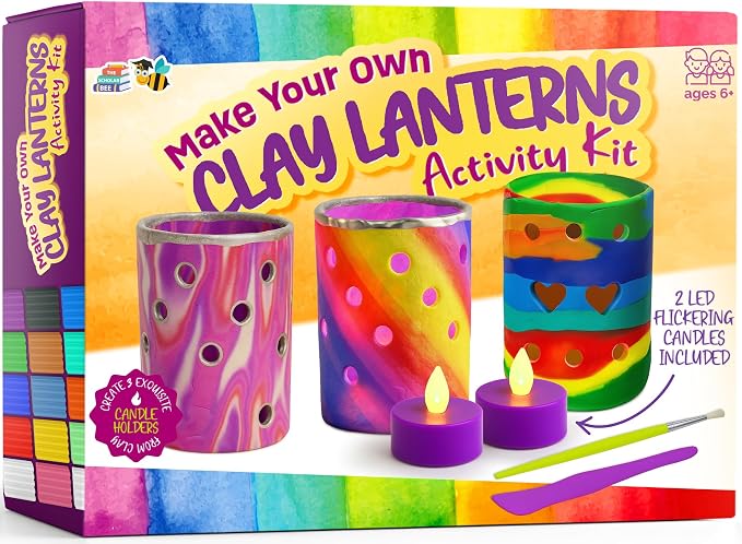 Light-up Clay Lanterns Making Kit Activity by The+Scholar+Bee