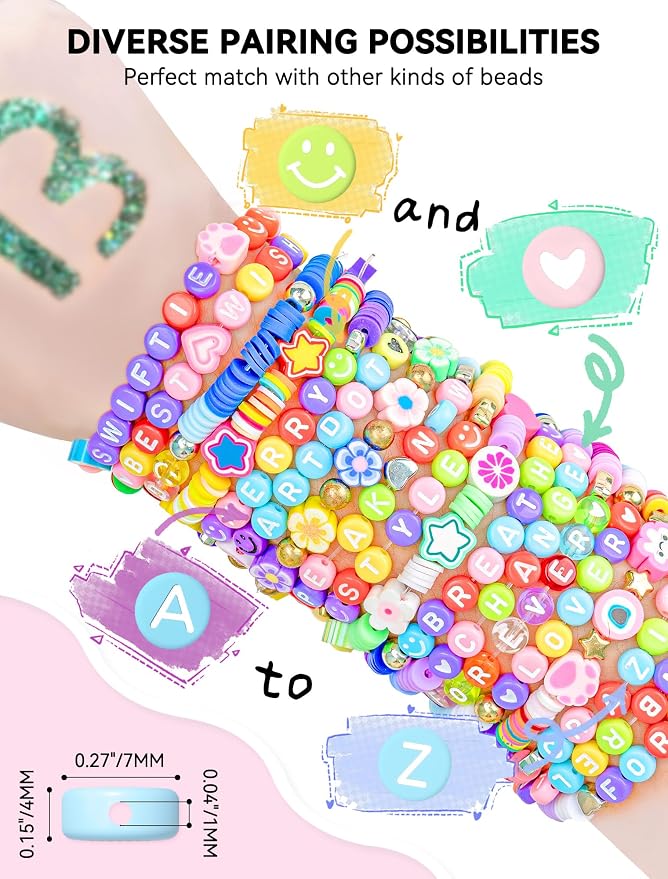 ARTDOT 1400 Pieces Letter Beads - Image 4