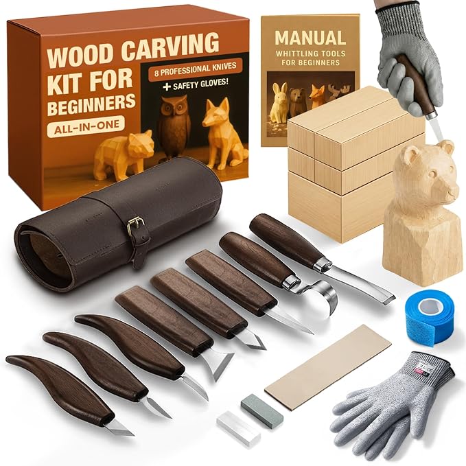 Wood Carving Kit for Beginners by Klavio