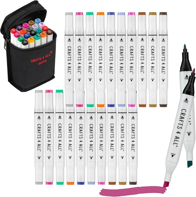 Crafts 4 All Fabric Markers for Clothes by Crafts4ALL