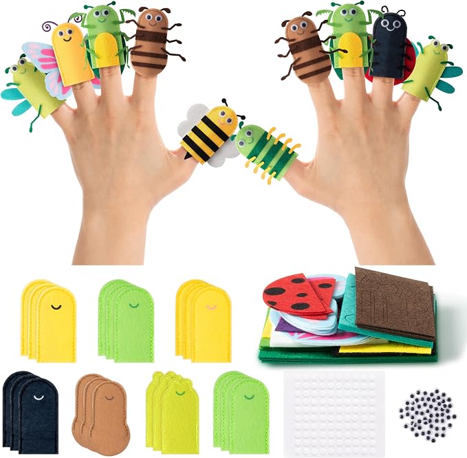 COcnny Insect Finger Puppets Craft by COcnny