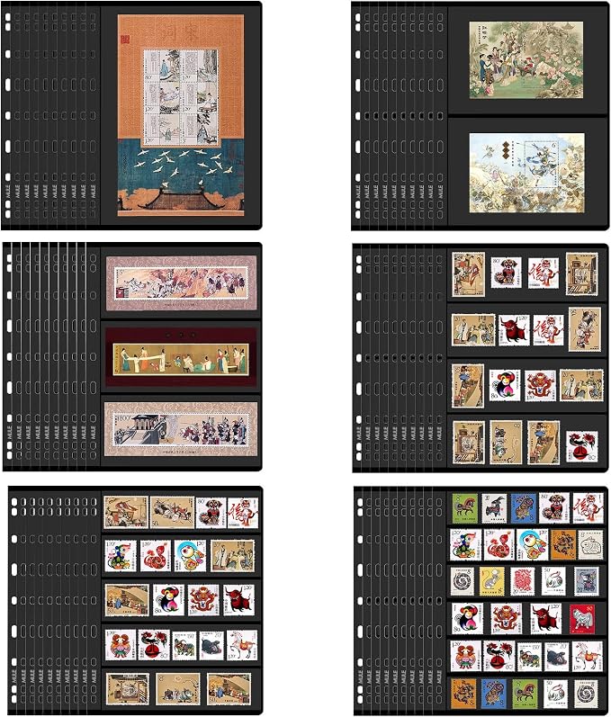 Stamp Collection Book – 10 Sheets Stamp Album Pages - Image 6